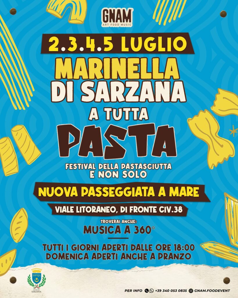 Street Food Marinella a tutta pasta 2-5 luglio 2026