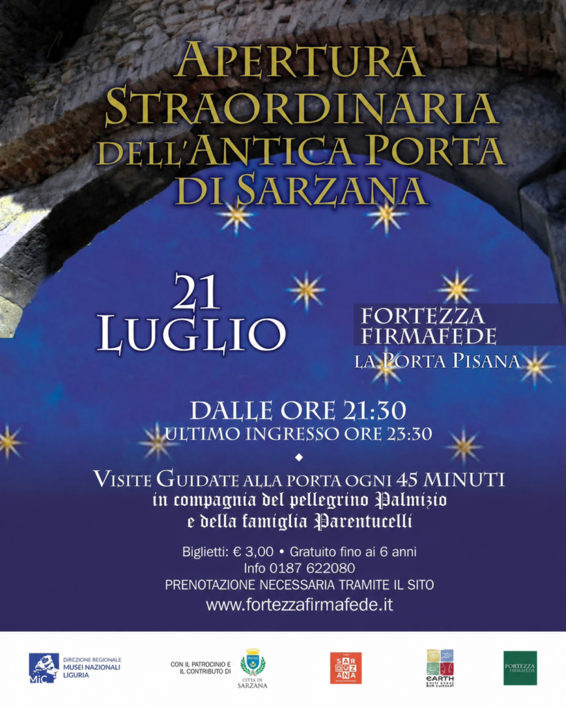 Apertura straordinaria dell'antica porta di Sarzana 2026